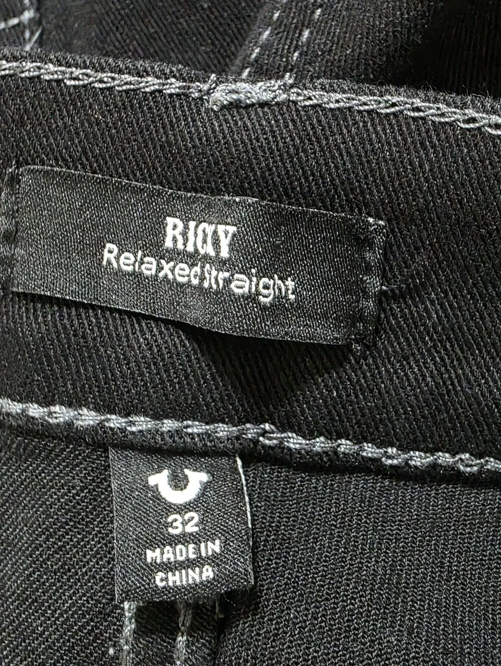 True Religion Black Denim Jean Shorts